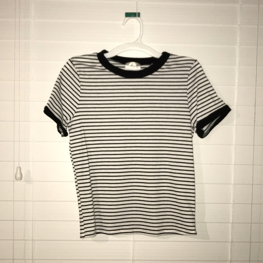 Black and white striped shirt